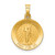 14k Polished and Satin St John Baptist Medal Hollow Pendant - XR-C3EBDEB5-6126