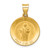 14k Polished and Satin St Jude Thaddeus Medal Hollow Pendant - XR-05AC55CE-3026