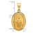 14k Polished and Satin St Jude Thaddeus Medal Hollow Pendant - XR-DF6411F5-8850