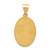 14k Polished and Satin St Jude Thaddeus Medal Hollow Pendant - XR-DF6411F5-8850