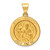 14k Polished and Satin St Matthew Medal Hollow Pendant - XR-24A31257-5517