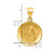 14k Polished and Satin St Matthew Medal Hollow Pendant - XR-882E1A10-4938