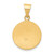 14k Polished and Satin St Matthew Medal Hollow Pendant - XR-882E1A10-4938