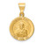 14k Polished and Satin St Paul Medal Hollow Pendant - XR-6FC59FA4-9638
