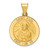 14k Polished and Satin St Paul Medal Hollow Pendant - XR-7A013E3A-8790