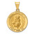 14k Polished and Satin St Peregrine Medal Hollow Pendant - XR-B2846507-6199