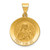14k Polished and Satin St Theresa Medal Hollow Pendant - XR-6F68E1A3-9229