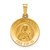 14k Polished and Satin St Theresa Medal Hollow Pendant - XR-DD4763D7-8803