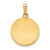 14k Polished and Satin St. Andrew Medal Hollow Pendant