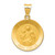 14k Polished and Satin St. Anne Medal Hollow Pendant