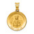 14k Polished and Satin St. Barbara Medal Hollow Pendant - XR-59373EE0-8027
