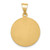 14k Polished and Satin St. Charles Medal Hollow Pendant