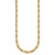 14k Polished And Textured 4.5mm Flat Rope Chain 18.25 inch Necklace
