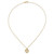 14k Polished and Textured Fancy Circles 17 inch Necklace