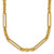 14K Polished and Textured Fancy Link with Toggle 18 inch Necklace