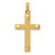 14k Polished And Textured Latin Cross Pendant - XR-626F7D9B-5612