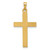 14k Polished And Textured Latin Cross Pendant - XR-626F7D9B-5612