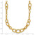 14k Polished and Textured Link 17.25 inch Necklace