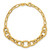 14k Polished and Textured Link 7.5 inch Bracelet