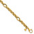 14k Polished and Textured Rolo and Oval Fancy Chain 7.5 inch Bracelet