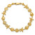 14k Polished Assorted Sea Shell Theme 7.5 inch Bracelet