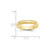 10k Yellow Gold 4mm Milgrain Half Round Wedding Band Size 12