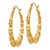 14k Polished Bamboo Hoop Earrings - S1-ECF73996-1319