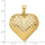 14K Polished Basket Weave Pattern 3-D Heart Pendant - K5-05D79A8A-1640