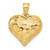 14K Polished Basket Weave Pattern 3-D Heart Pendant - K5-566D3606-2009