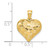 14K Polished Basket Weave Pattern 3-D Heart Pendant - K5-566D3606-2009