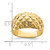 14k Polished Basket Weave Pattern Ring