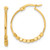 14K Polished Beads Hoop Earrings - TF-7C6DA5BB-3596