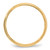10k Yellow Gold 4mm Milgrain Half Round Wedding Band Size 6.5
