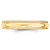 10k Yellow Gold 4mm Milgrain Half Round Wedding Band Size 7