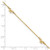 14k Polished Bows 4-station 9 inch Anklet Plus 1 inch Extender