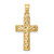 14K Polished Braided Cross Pendant - D4-E07C7345-5695