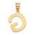 14k Polished Bubble Letter G Initial Pendant