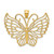 14k Polished Butterfly Pendant - K5-FE6C25AB-1193