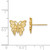 14K Polished Butterfly Post Earrings - TF-FCD70690-3474