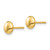 14k Polished Button Post Ear