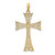 14K Polished Celtic Knot Cross Charm