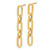 14K Polished Chain Link Dangle Post Earrings