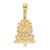 14k Polished Christmas Tree Charm