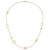 14k Polished Circle and Chain Pattern 25.5 inch Necklace