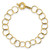 14K Polished Circle Chain 7.5 inch Bracelet