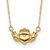 14K Polished Claddagh 17 inch Necklace - SF-44D12A73-8044