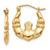 14k Polished Claddagh Hoop Earrings - T8-8AE0BE07-3040