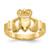 14k Polished Claddagh Ring - D9-556FE677-2600