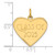 14k Polished Class of 2025 Heart Charm