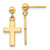 14k Polished Cross Earrings - K1-C73C4CE7-1908
